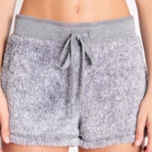 PJ Salvage fuzzy sherpa shorts